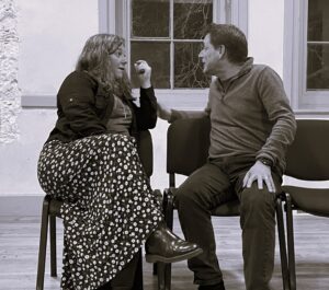 One for Sorrow rehearsal image