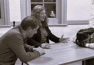 One for Sorrow rehearsal image