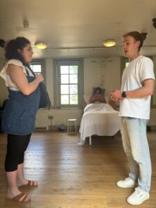 Actors rehearsing