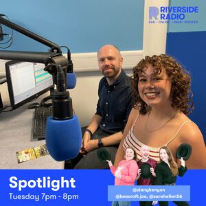 David Chappell & Victoria Odlum at Riverside Radio Studio