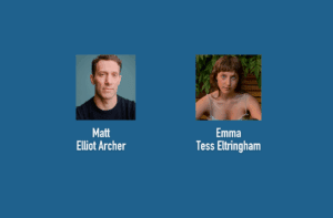 Headshots of two actors cast in Cold Water play
