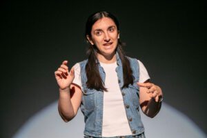 Marissa Ferrara performing in A Sense of Scale by James Taverner