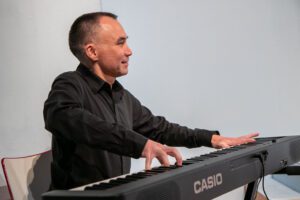 James Taverner performing in A Sense Of Scale
