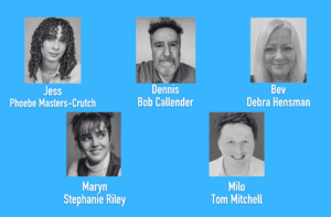 Headshots of The Habits cast