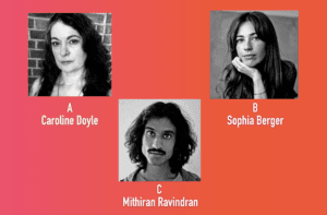 Headshots of three actors cast in Terminus