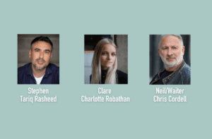 Headshots of three actors cast in Wanderlust