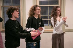 Young actors in rehearsal