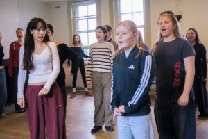 Young actors singing