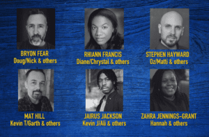 Headshots of six actors cast in Come From Away