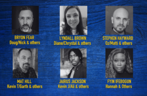 Headshots of six actors cast in come from Awau