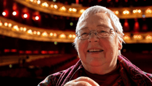 Photo of Ann Parnell-McGarry in a theatre setting