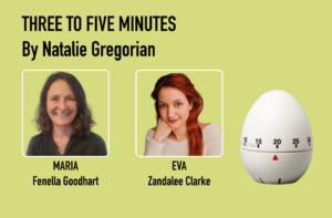 Cast headshots of Three to Five Minutes by Natalie Gregorian